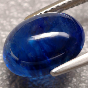 Saphir bleue naturelle transparent, 5,88 ct, transparent / translucide