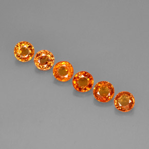 Achetez naturel ct orange saphir gems, coupe roude, en provenance tanzanie (songea) chez gemselect. en stock, livraison internationale!