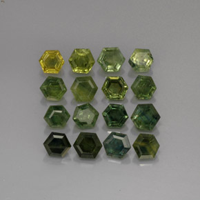 Achetez naturel ct vert saphir gems, forme fantaisie, en provenance thaïlande chez gemselect. en stock, livraison internationale!