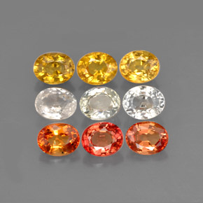 Achetez naturel ct multicolore saphir gems, coupe ovale, en provenance tanzanie (songea) chez gemselect. en stock, livraison internationale!