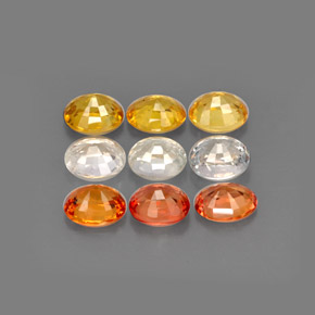 Achetez naturel ct multicolore saphir gems, coupe ovale, en provenance tanzanie (songea) chez gemselect. en stock, livraison internationale!