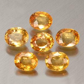 Achetez naturel ct orange saphir gems, coupe ovale, en provenance tanzanie (songea) chez gemselect. en stock, livraison internationale!