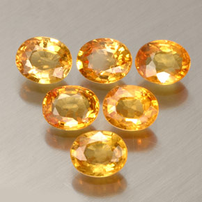 Achetez naturel ct orange saphir gems, coupe ovale, en provenance tanzanie (songea) chez gemselect. en stock, livraison internationale!