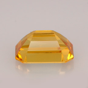 Saphir jaune naturelle taille émeraude, 1,25 ct, VVS-VS