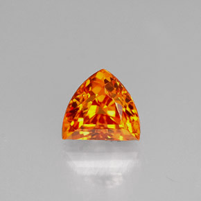Saphir orange naturelle forme fantaisie, 0,98 ct, VS