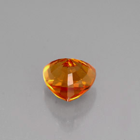 Saphir orange naturelle forme fantaisie, 0,98 ct, VS