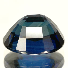 Saphir bleue naturelle coupe ovale, 5,09 ct, IF