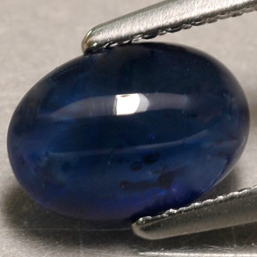 Saphir bleue naturelle transparent, 1,90 ct, transparent / translucide