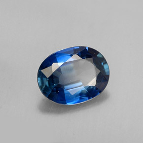 Saphir bleue naturelle coupe ovale, 1,07 ct, VS-SI