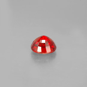 Saphir orange naturelle coupe ovale, 0,99 ct, VS