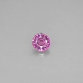 Saphir violet naturelle coupe roude, 0,56 ct, VS-SI