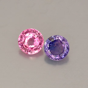 Achetez naturel ct multicolore saphir gems, coupe roude, en provenance tanzanie chez gemselect. en stock, livraison internationale!