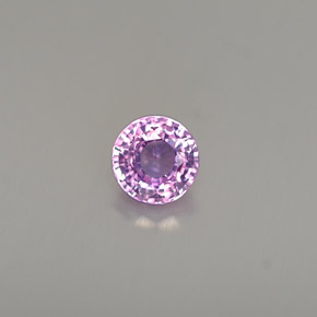 Saphir violet naturelle coupe roude, 0,52 ct, VS