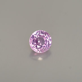 Saphir violet naturelle coupe roude, 0,52 ct, VS