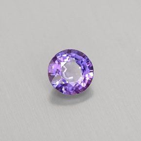 Saphir violet naturelle coupe roude, 0,52 ct, VS-SI