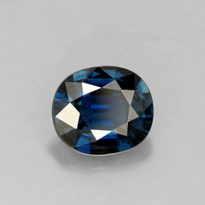 Saphir bleue naturelle coupe ovale, 0,85 ct, VS