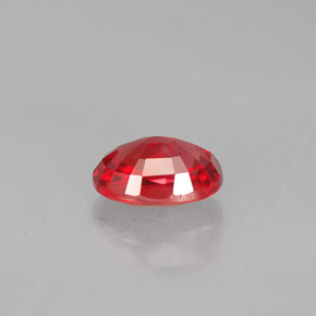 Saphir orange naturelle coupe ovale, 1,14 ct, VS