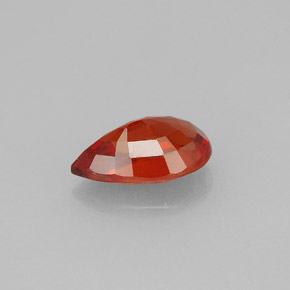 Saphir orange naturelle en forme de poire, 1,61 ct, VS