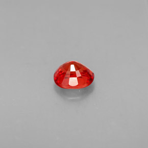 Saphir orange naturelle coupe ovale, 1,16 ct, VS