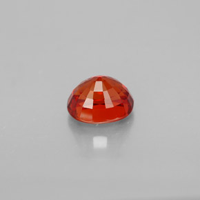 Saphir orange naturelle coupe ovale, 1,19 ct, VVS-VS