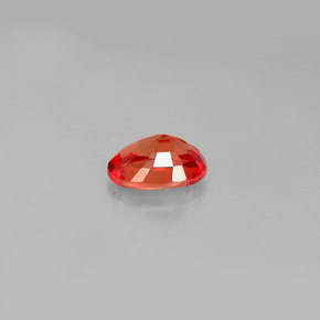 Saphir orange naturelle coupe ovale, 1,04 ct, VS