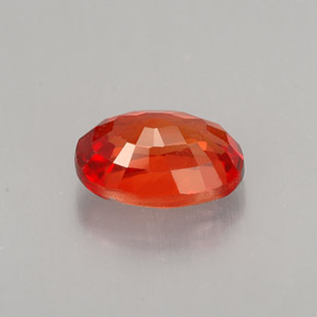 Saphir orange naturelle coupe ovale, 1,07 ct, VS
