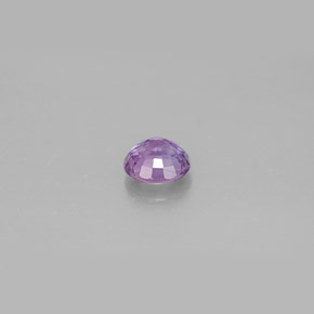 Saphir violet naturelle coupe roude, 0,58 ct, VVS