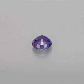 Saphir violet naturelle coupe roude, 0,62 ct, VS