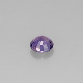 Saphir violet naturelle coupe roude, 0,56 ct, VS-SI