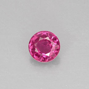 Saphir rose naturelle coupe roude, 0,37 ct, VS-SI