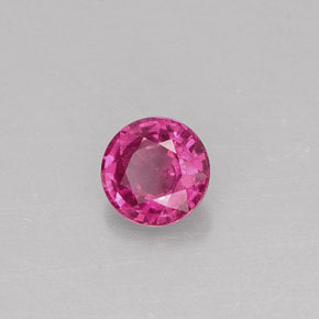 Saphir rose naturelle coupe roude, 0,37 ct, VS-SI