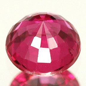Saphir rose naturelle coupe roude, 0,40 ct, VS