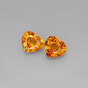 Achetez naturel ct orange saphir gems, forme de coeur, en provenance tanzanie (songea) chez gemselect. en stock, livraison internationale!