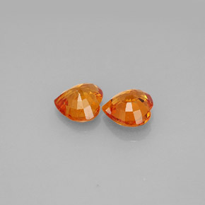 Achetez naturel ct orange saphir gems, forme de coeur, en provenance tanzanie (songea) chez gemselect. en stock, livraison internationale!