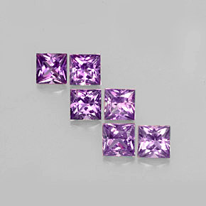 Achetez naturel ct violet saphir gems, carré, en provenance tanzanie chez gemselect. en stock, livraison internationale!