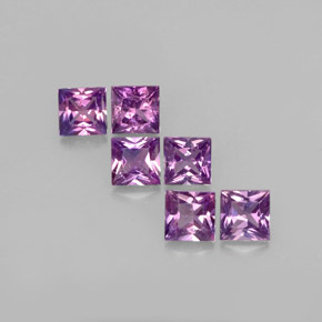 Achetez naturel ct violet saphir gems, carré, en provenance tanzanie chez gemselect. en stock, livraison internationale!