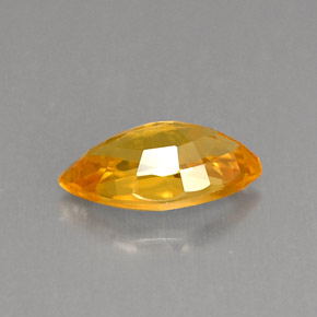 Saphir jaune naturelle marquise, 0,99 ct, VS