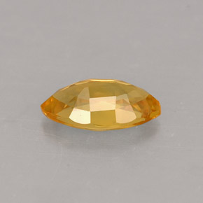 Saphir jaune naturelle marquise, 0,62 ct, VS