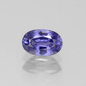Saphir violet naturelle coupe ovale, 0,67 ct, VS