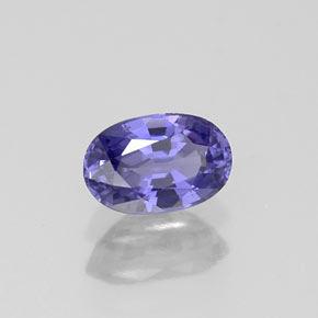 Saphir violet naturelle coupe ovale, 0,67 ct, VS