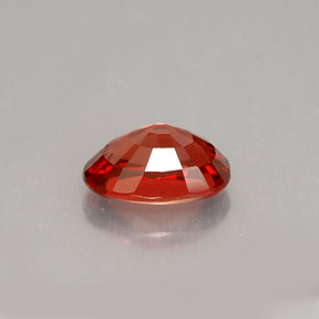 Saphir orange naturelle coupe ovale, 0,92 ct, VVS-VS