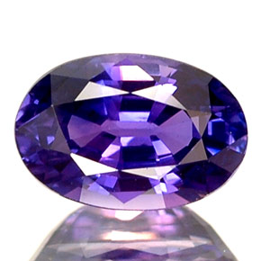 Saphir bleue naturelle coupe ovale, 0,73 ct, VS