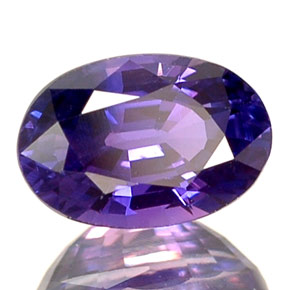 Saphir bleue naturelle coupe ovale, 0,73 ct, VS