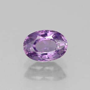 Saphir violet naturelle coupe ovale, 0,78 ct, VVS
