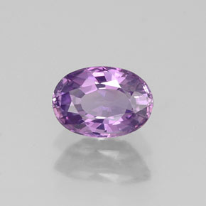 Saphir violet naturelle coupe ovale, 0,78 ct, VVS