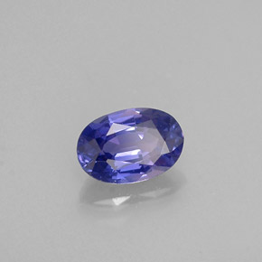 Saphir violet naturelle coupe ovale, 0,60 ct, VVS-VS