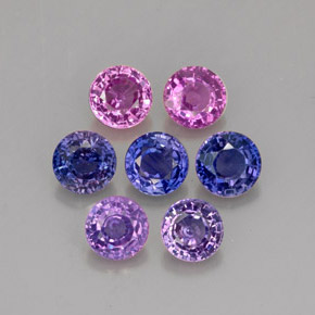 Achetez naturel ct violet saphir gems, coupe roude, en provenance tanzanie chez gemselect. en stock, livraison internationale!