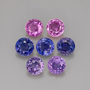 Achetez naturel ct violet saphir gems, coupe roude, en provenance tanzanie chez gemselect. en stock, livraison internationale!