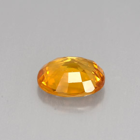 Saphir jaune naturelle coupe ovale, 1,96 ct, VS