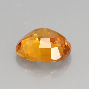Saphir orange naturelle coupe ovale, 1,81 ct, VS-SI